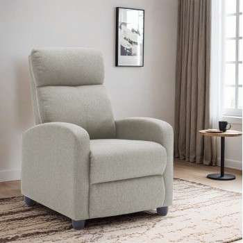 ARMCHAIR WITH PUSH-BACK RELAX MECHANISM DROSEN FK3299.03 BEIGE FABRIC 68x80x93Hcm. ARMCHAIR WITH PUSH-BACK RELAX MECHANISM DROSEN FK3299.03 BEIGE FABRIC 68x80x93Hcm.