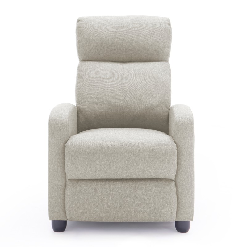 ARMCHAIR WITH PUSH-BACK RELAX MECHANISM DROSEN FK3299.03 BEIGE FABRIC 68x80x93Hcm. ARMCHAIR WITH PUSH-BACK RELAX MECHANISM DROSEN FK3299.03 BEIGE FABRIC 68x80x93Hcm.