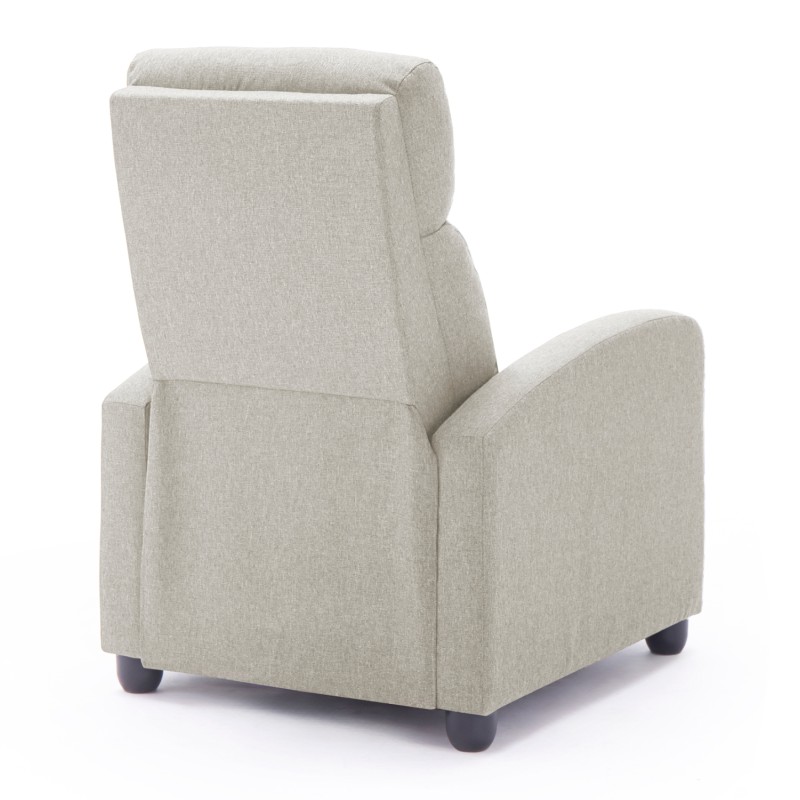 ARMCHAIR WITH PUSH-BACK RELAX MECHANISM DROSEN FK3299.03 BEIGE FABRIC 68x80x93Hcm. ARMCHAIR WITH PUSH-BACK RELAX MECHANISM DROSEN FK3299.03 BEIGE FABRIC 68x80x93Hcm.