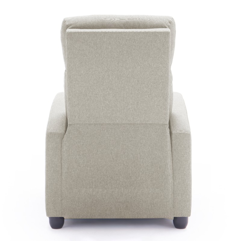 ARMCHAIR WITH PUSH-BACK RELAX MECHANISM DROSEN FK3299.03 BEIGE FABRIC 68x80x93Hcm. ARMCHAIR WITH PUSH-BACK RELAX MECHANISM DROSEN FK3299.03 BEIGE FABRIC 68x80x93Hcm.