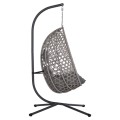 HANGING NEST NESTA FK6468.01 GREY METAL (STEEL) & P.E.RATTAN 100x100x190Hcm. HANGING NEST NESTA FK6468.01 GREY METAL (STEEL) & P.E.RATTAN 100x100x190Hcm.