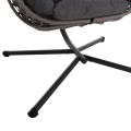 HANGING NEST NESTA FK6468.01 GREY METAL (STEEL) & P.E.RATTAN 100x100x190Hcm. HANGING NEST NESTA FK6468.01 GREY METAL (STEEL) & P.E.RATTAN 100x100x190Hcm.