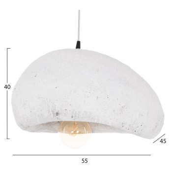 CEILING PENDANT LAMP STONE-LOOK STONER (M) FK4418.02 WHITE 55x45x40Hcm. CEILING PENDANT LAMP STONE-LOOK STONER (M) FK4418.02 WHITE 55x45x40Hcm.