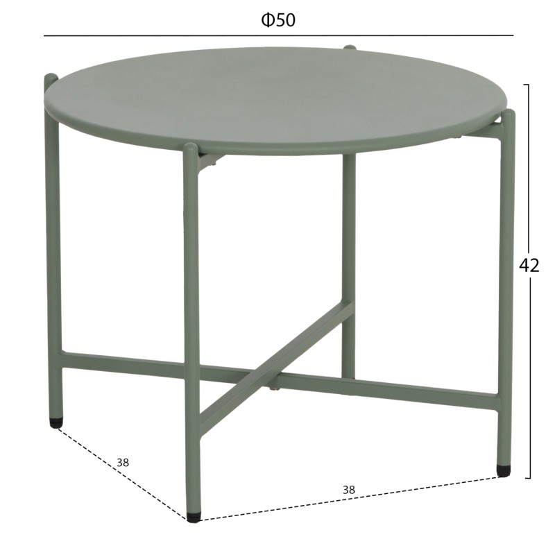 OUTDOOR LOUNGE SET 5PCS VERMONT FK6504.07 METAL-ROPE-GLASS--GREEN COLOR OUTDOOR LOUNGE SET 5PCS VERMONT FK6504.07 METAL-ROPE-GLASS--GREEN COLOR