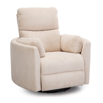 ARMCHAIR RELAX/BREASTFEEDING VELMORA FK3300.03 BEIGE STRIPED FABRIC 100x90x100Hcm.