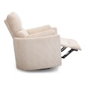 ARMCHAIR RELAX/BREASTFEEDING VELMORA FK3300.03 BEIGE STRIPED FABRIC 100x90x100Hcm. ARMCHAIR RELAX/BREASTFEEDING VELMORA FK3300.03 BEIGE STRIPED FABRIC 100x90x100Hcm.