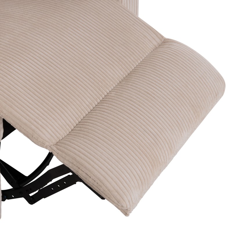 ARMCHAIR RELAX/BREASTFEEDING VELMORA FK3300.03 BEIGE STRIPED FABRIC 100x90x100Hcm. ARMCHAIR RELAX/BREASTFEEDING VELMORA FK3300.03 BEIGE STRIPED FABRIC 100x90x100Hcm.