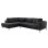 CORNER SOFABED (LEFT) ZENORA FK3337.01L DARK GREY FABRIC 303x214x80Hcm