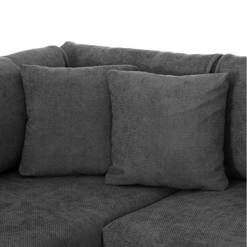 CORNER SOFABED (LEFT) ZENORA FK3337.01L DARK GREY FABRIC 303x214x80Hcm CORNER SOFABED (LEFT) ZENORA FK3337.01L DARK GREY FABRIC 303x214x80Hcm