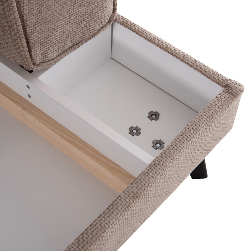 CORNER SOFABED (RIGHT) ZENORA FK3337.03R BEIGE FABRIC 303x214x80Hcm CORNER SOFABED (RIGHT) ZENORA FK3337.03R BEIGE FABRIC 303x214x80Hcm