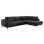 CORNER SOFABED (RIGHT) ZENORA FK3337.01R DARK GREY FABRIC 303x214x80Hcm