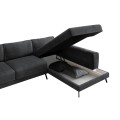 CORNER SOFABED (RIGHT) ZENORA FK3337.01R DARK GREY FABRIC 303x214x80Hcm CORNER SOFABED (RIGHT) ZENORA FK3337.01R DARK GREY FABRIC 303x214x80Hcm