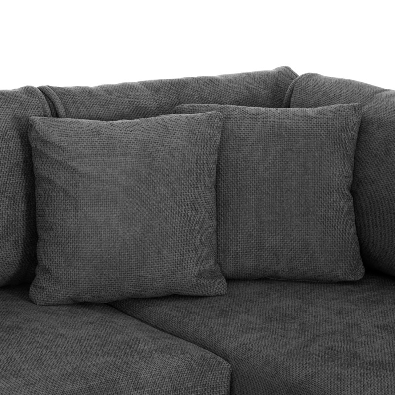 CORNER SOFABED (RIGHT) ZENORA FK3337.01R DARK GREY FABRIC 303x214x80Hcm CORNER SOFABED (RIGHT) ZENORA FK3337.01R DARK GREY FABRIC 303x214x80Hcm