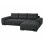 RIGHT CORNER SOFABED COMFYRA FK3336.01R GREY FABRIC 270x181x75Hcm.