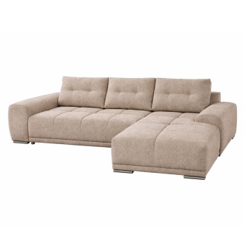 RIGHT CORNER SOFABED COMFYRA FK3336.03R BEIGE FABRIC 270x181x75Hcm.