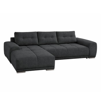 LEFT CORNER SOFABED COMFYRA FK3336.01L GREY FABRIC 270x181x75Hcm.