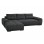 LEFT CORNER SOFABED COMFYRA FK3336.01L GREY FABRIC 270x181x75Hcm.