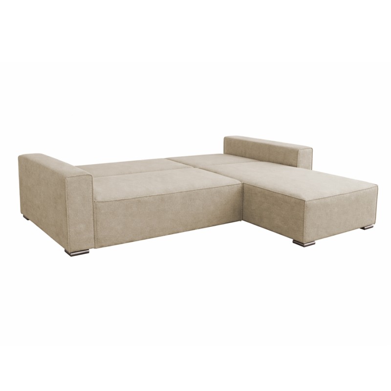 REVERSIBLE CORNER SOFABED CORNERA FK3335.03 BEIGE FABRIC 269x155x89Hcm. REVERSIBLE CORNER SOFABED CORNERA FK3335.03 BEIGE FABRIC 269x155x89Hcm.
