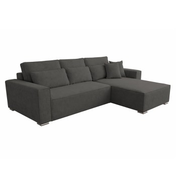 REVERSIBLE CORNER SOFABED CORNERA FK3335.01 GREY FABRIC 269x155x89Hcm.