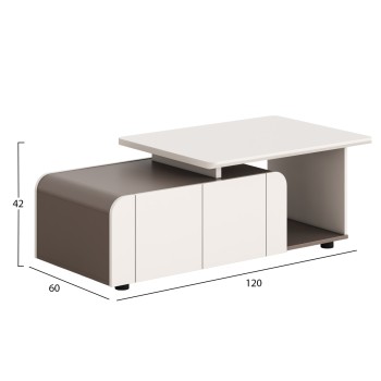 OFFICE CABINET NEWLINE FK18285 MELAMINE IN CREAM WHITE - LIGHT BROWN 120x60x42Hcm. OFFICE CABINET NEWLINE FK18285 MELAMINE IN CREAM WHITE - LIGHT BROWN 120x60x42Hcm.