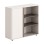CABINET/BOOKCASE NEWLINE FK18282 MELAMINE IN WHITE & LIGHT BROWN 120x40x110Hcm.
