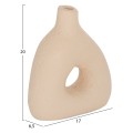 TABLE DECORATIVE VASE DECANT FK4667.02M TERRACOTA IN CREAM WHITE--17x6.5x20Hcm. TABLE DECORATIVE VASE DECANT FK4667.02M TERRACOTA IN CREAM WHITE--17x6.5x20Hcm.