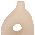 TABLE DECORATIVE VASE DECANT FK4667.02M TERRACOTA IN CREAM WHITE--17x6.5x20Hcm. TABLE DECORATIVE VASE DECANT FK4667.02M TERRACOTA IN CREAM WHITE--17x6.5x20Hcm.
