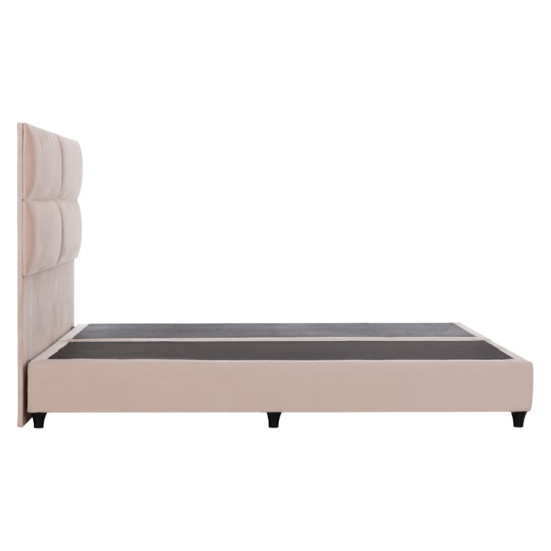 BED KING-SIZE MADE OF SAND BEIGE FABRIC MILO FK628.22 FOR MATTRESS 180x200cm. BED KING-SIZE MADE OF SAND BEIGE FABRIC MILO FK628.22 FOR MATTRESS 180x200cm.