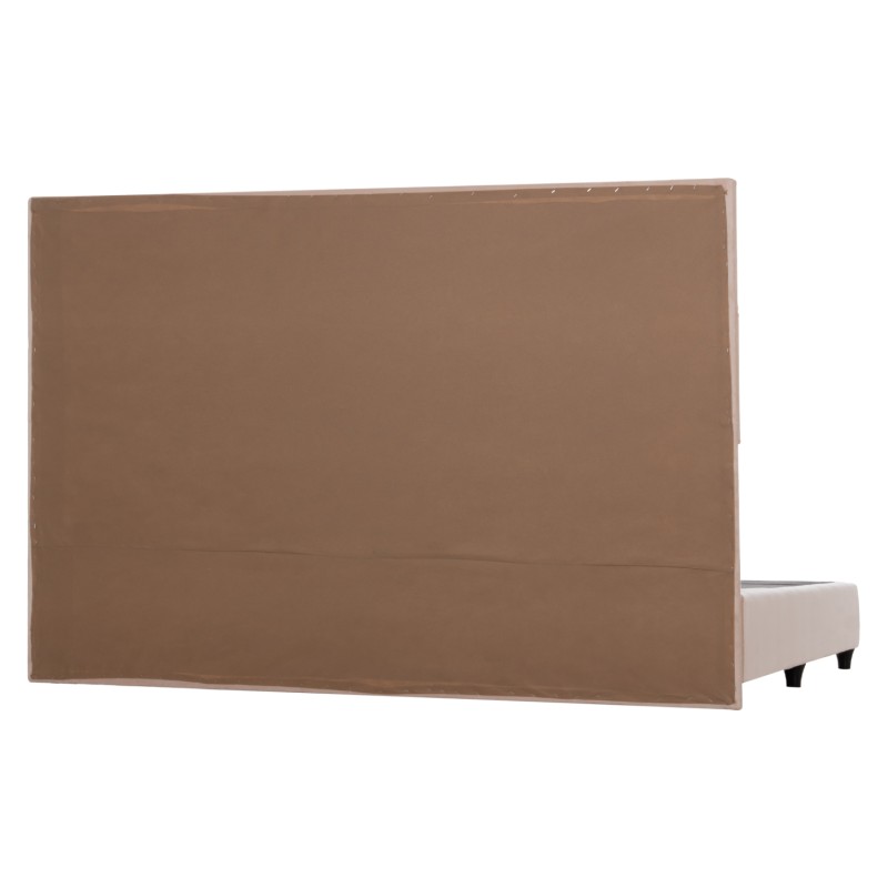 BED KING-SIZE MADE OF SAND BEIGE FABRIC MILO FK628.22 FOR MATTRESS 180x200cm. BED KING-SIZE MADE OF SAND BEIGE FABRIC MILO FK628.22 FOR MATTRESS 180x200cm.