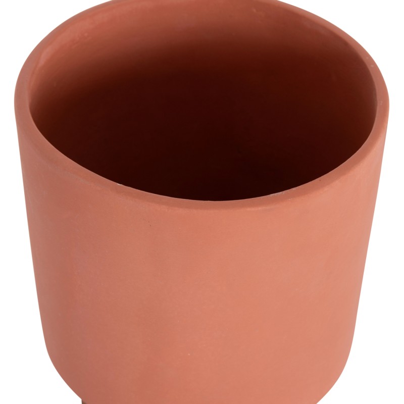 SET 3 POTS/VASES WITH TEAK BASES TANTI FK4685 FIBER CEMENT IN 3 COLORS SET 3 POTS/VASES WITH TEAK BASES TANTI FK4685 FIBER CEMENT IN 3 COLORS