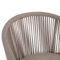 DINING CHAIR XANTION FK6472.02 CREAM WHITE ALUMINUM--ROPE-OLEFIN CUSHION IN LIGHT GREY 59x60x78Hcm. DINING CHAIR XANTION FK6472.02 CREAM WHITE ALUMINUM--ROPE-OLEFIN CUSHION IN LIGHT GREY 59x60x78Hcm.