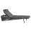 SUNBED XANTION FK6475.01 ALUMINUM-ROPE-OLEFIN FABRIC IN DARK GREY 75x210x92Hcm.