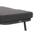 SUNBED XANTION FK6475.01 ALUMINUM-ROPE-OLEFIN FABRIC IN DARK GREY 75x210x92Hcm. SUNBED XANTION FK6475.01 ALUMINUM-ROPE-OLEFIN FABRIC IN DARK GREY 75x210x92Hcm.