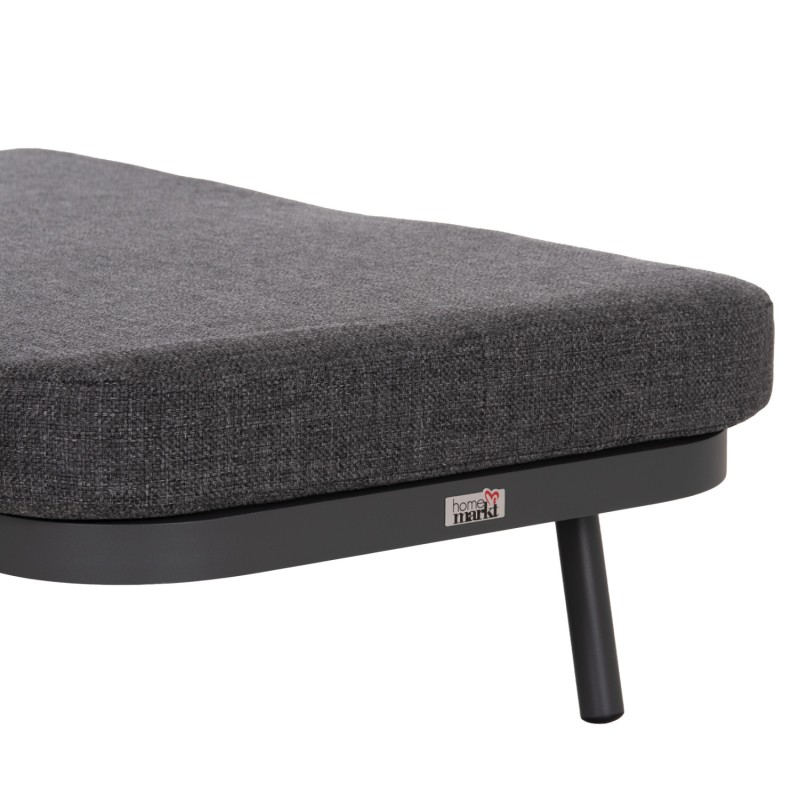 SUNBED XANTION FK6475.01 ALUMINUM-ROPE-OLEFIN FABRIC IN DARK GREY 75x210x92Hcm. SUNBED XANTION FK6475.01 ALUMINUM-ROPE-OLEFIN FABRIC IN DARK GREY 75x210x92Hcm.