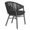 DINING CHAIR XANTION ΗΜ6472.01 GREY ALUMINUM-ROPE-OLEFIN CUSHION 59x60x78Hcm.