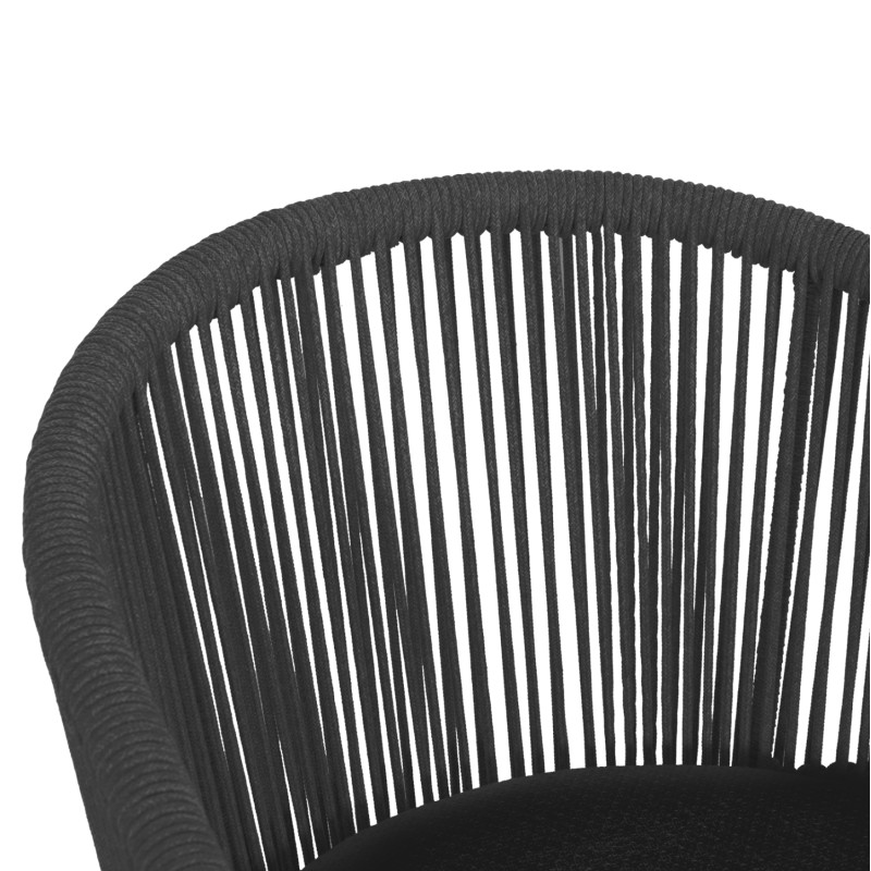 DINING CHAIR XANTION ΗΜ6472.01 GREY ALUMINUM-ROPE-OLEFIN CUSHION 59x60x78Hcm. DINING CHAIR XANTION ΗΜ6472.01 GREY ALUMINUM-ROPE-OLEFIN CUSHION 59x60x78Hcm.