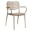 DINING CHAIR HILLIARD FK6644.04 ALUMINUM IN CHAMPAGNE COLOR 58x52x78Hcm.