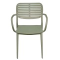 DINING CHAIR HILLIARD FK6644.07 ALUMINUM IN OLIVE GREEN COLOR 58x52x78Hcm. DINING CHAIR HILLIARD FK6644.07 ALUMINUM IN OLIVE GREEN COLOR 58x52x78Hcm.