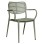 DINING CHAIR HILLIARD FK6644.07 ALUMINUM IN OLIVE GREEN COLOR 58x52x78Hcm.