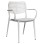 DINING CHAIR HILLIARD FK6644.02 ALUMINUM IN WHITE COLOR 58x52x78Hcm.
