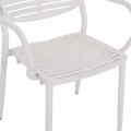 DINING CHAIR HILLIARD FK6644.02 ALUMINUM IN WHITE COLOR 58x52x78Hcm. DINING CHAIR HILLIARD FK6644.02 ALUMINUM IN WHITE COLOR 58x52x78Hcm.