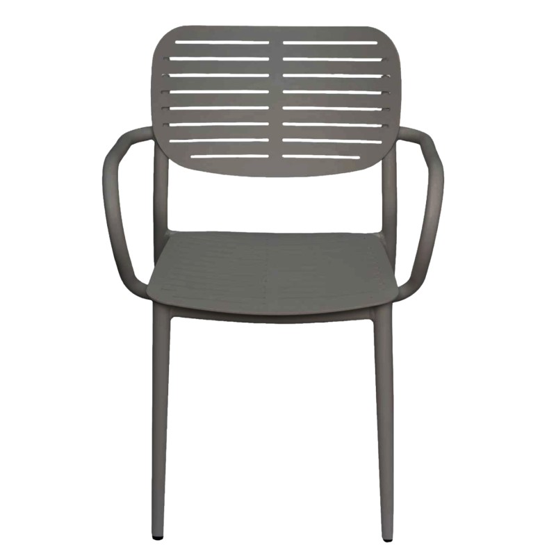 DINING CHAIR HILLIARD FK6644.01 ALUMINUM IN CHARCOAL COLOR 58x52x78Hcm. DINING CHAIR HILLIARD FK6644.01 ALUMINUM IN CHARCOAL COLOR 58x52x78Hcm.
