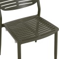 DINING CHAIR HILLIARD FK6645.07 ALUMINUM IN OLIVE GREEN COLOR 46x54x78Hcm DINING CHAIR HILLIARD FK6645.07 ALUMINUM IN OLIVE GREEN COLOR 46x54x78Hcm