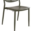 DINING CHAIR HILLIARD FK6645.07 ALUMINUM IN OLIVE GREEN COLOR 46x54x78Hcm DINING CHAIR HILLIARD FK6645.07 ALUMINUM IN OLIVE GREEN COLOR 46x54x78Hcm
