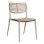 DINING CHAIR HILLIARD FK6645.04 ALUMINUM IN CHAMPAGNE COLOR 46x54x78Hcm