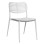 DINING CHAIR HILLIARD FK6645.02 ALUMINUM IN WHITE COLOR 46x54x78Hcm