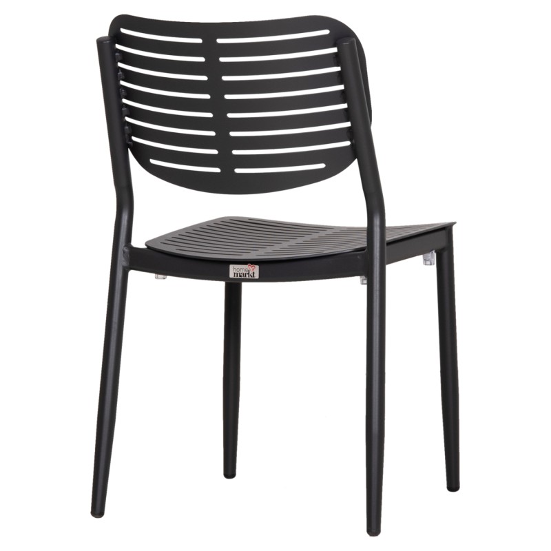 DINING CHAIR HILLIARD FK6645.01 ALUMINUM IN CHARCOAL COLOR 46x54x78Hcm DINING CHAIR HILLIARD FK6645.01 ALUMINUM IN CHARCOAL COLOR 46x54x78Hcm