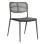 DINING CHAIR HILLIARD FK6645.01 ALUMINUM IN CHARCOAL COLOR 46x54x78Hcm
