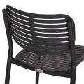 DINING CHAIR HILLIARD FK6645.01 ALUMINUM IN CHARCOAL COLOR 46x54x78Hcm DINING CHAIR HILLIARD FK6645.01 ALUMINUM IN CHARCOAL COLOR 46x54x78Hcm