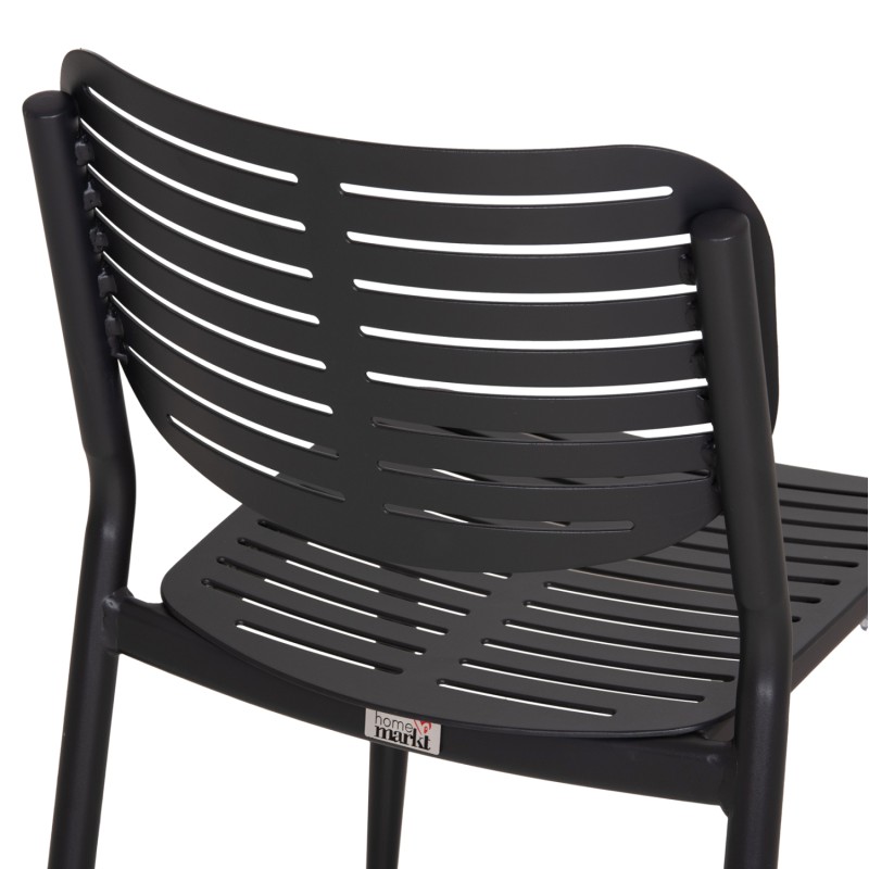 DINING CHAIR HILLIARD FK6645.01 ALUMINUM IN CHARCOAL COLOR 46x54x78Hcm DINING CHAIR HILLIARD FK6645.01 ALUMINUM IN CHARCOAL COLOR 46x54x78Hcm